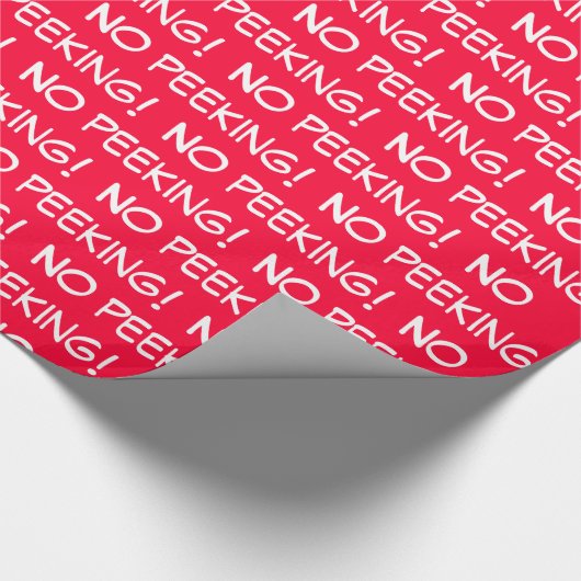 PAS DE PEEKING ! Papier cadeau (Coin)