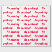 Pas De Pékin ! Papier cadeau (Plat)