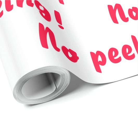 Pas De Pékin ! Papier cadeau (Coin rond)