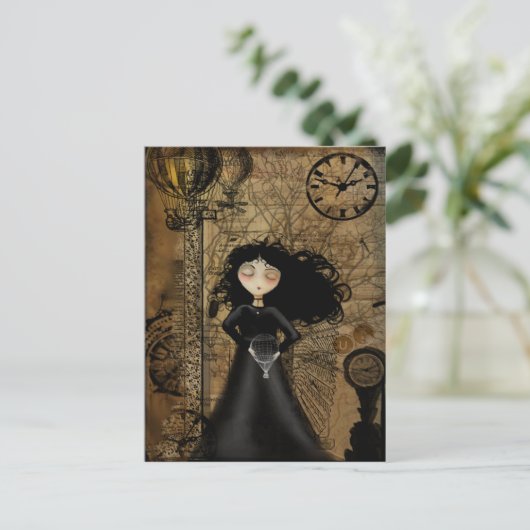 Pas de peur de voler carte postale (Debout devant)