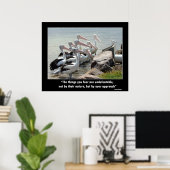 Pas de peur - Poster Motivationnel (Bureau à domicile)