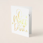 Pas de photo Foil personnalisé Carte de Noël relig (Devant)