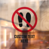 Pas de pied interdit pas de chaussures panneau clo (Feuille 2)