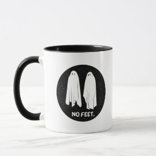 Pas De Pieds Fantômes Drôle Geek Monochrome Mug