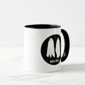Pas De Pieds Fantômes Drôle Geek Monochrome Mug (Devant droit)