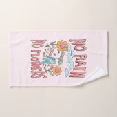 "Pas de pluie, pas de fleurs" | Floral inspirant (Serviette à main)