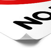 Pas de pollution - Poster (Coin)