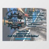 Pas de professionele reparatiezaak voor fietsen aa raamsticker (Vel)