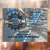 Pas de professionele reparatiezaak voor fietsen aa raamsticker (Vel 2)