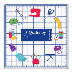 Pas de Quilt Tijd van het Etiket aan Foto Afdruk