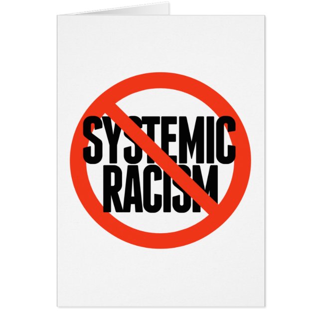 Pas de racisme systémique (Devant)