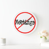 Pas De Rencontres Bureau Humour Horloge Mur (Maison)