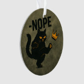 Pas De Rois En Amérique Chat Noir Drôle Kicking Cr (devant)