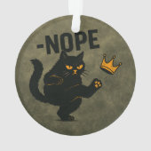 Pas De Rois En Amérique Chat Noir Drôle Kicking Cr (dos)