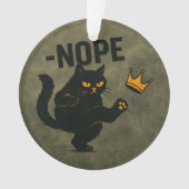 Pas De Rois En Amérique Chat Noir Drôle Kicking Cr (devant)