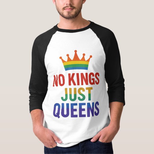 Pas de rois, juste des reines Raglan T-shirt (Devant)