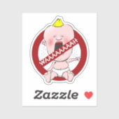 Pas de ronfles ! Sticker pour bébé à sec (Feuille)