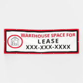 Pas de ruimte van het pakhuis voor de Omheining va Spandoek (Horizontaal)