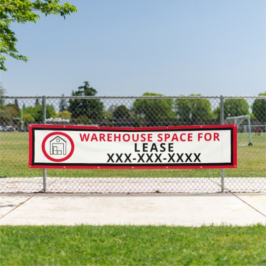 Pas de ruimte van het pakhuis voor de Omheining va Spandoek (Insitu)