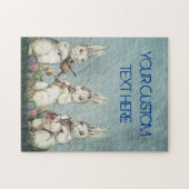 Pas de  Rustige Bunnies van EASTER van de Douane a Legpuzzel (Horizontaal)