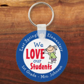 Pas de schoolcadeaus van de eerste dag aan Kindere Sleutelhanger (Voorkant)