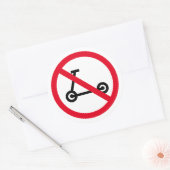 Pas de scooters électriques permis autocollants de (Enveloppe)