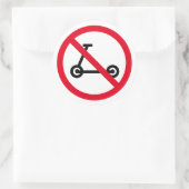 Pas de scooters électriques permis autocollants de (Sac)