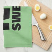 Pas de serviette de cuisine de sport sueur pour jo (Quart Plié)