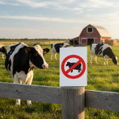 Pas de signe de boeuf Invitation