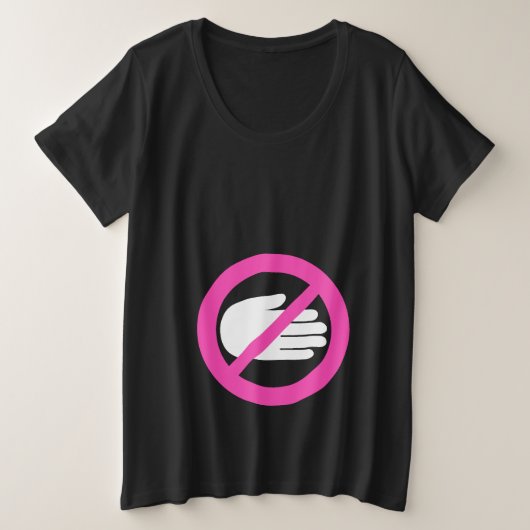 Pas de signe de contact pas de t-shirt maternité (Design devant)