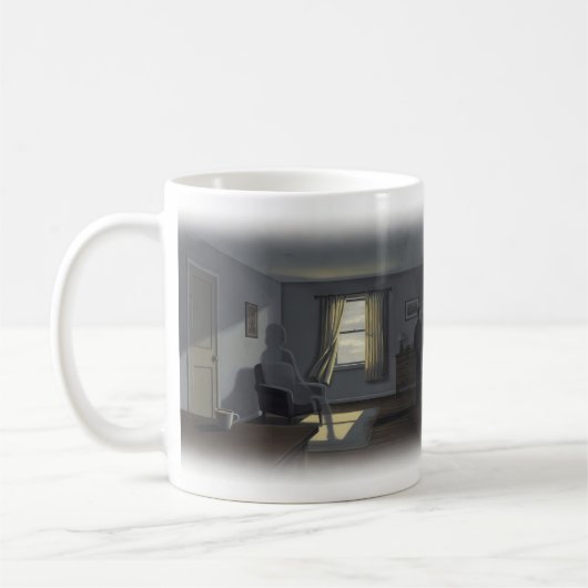 Pas de soleil Chaise vide Mug solitaire (Gauche)