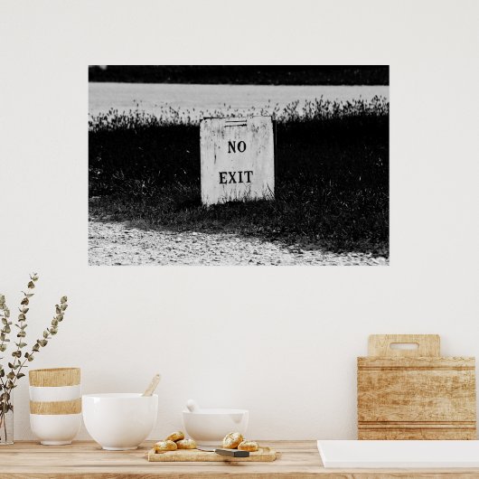 Pas de sortie - affiche éffrayante (Cuisine)