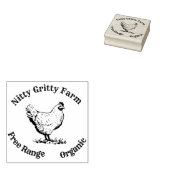 Pas de Stempel van het Kippenei Kleine Bedrijfs aa (Gestempeld)