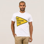 Pas de T-shirt homme de zone de passage (Devant entier)