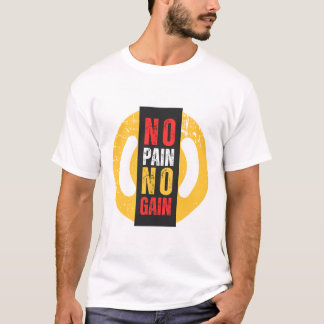 Pas de T-shirt pour la typographie de douleur