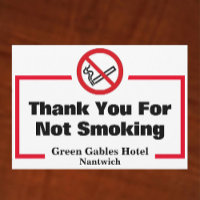 Pas de tabac - Merci pour ne pas fumer Carte