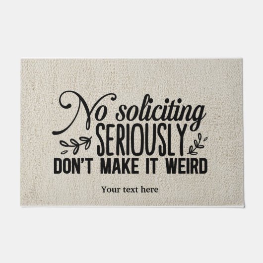 Pas de tapis de porte à solliciter (Devant)