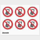 Pas de téléphones portables autorisés Stickers (Feuille)