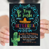 Pas de temps pour Siesta Birthday Invitation table