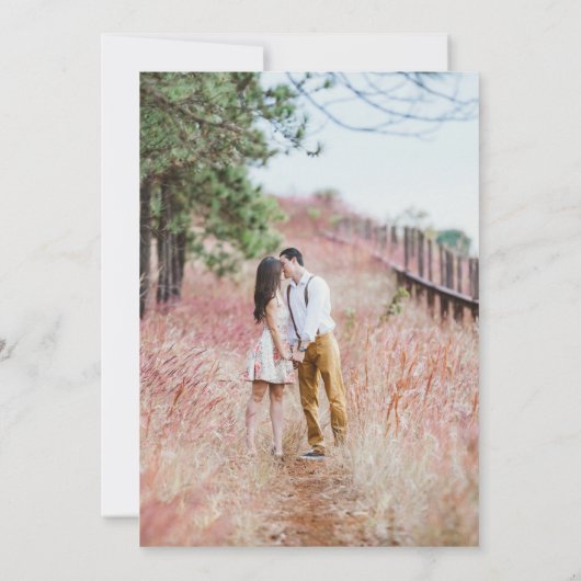 Pas de thème, juste aimer Faire-part de mariage ph (Dos)