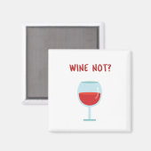 Pas de vin ? Aimant de nouveauté (Recto/Verso)