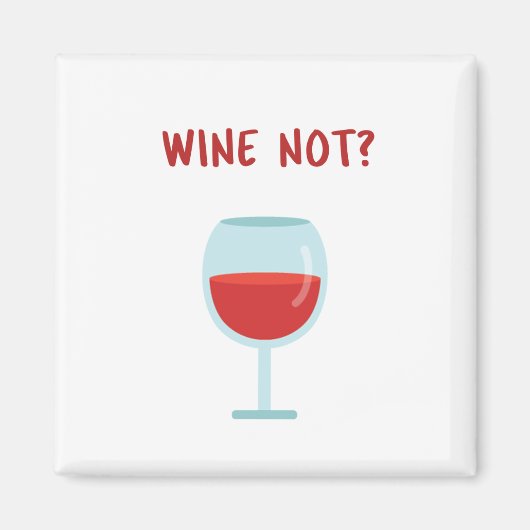 Pas de vin ? Aimant de nouveauté (Devant)