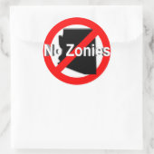 Pas de zonies ! Autocollant (Sac)