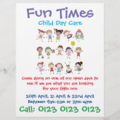 Pas de zorgbrochure op de kinderdag aan flyer (Achterkant)