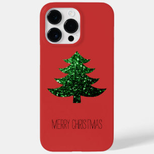 Pas de zwarte rode kerstboom aan Case-Mate iPhone 14 pro max hoesje