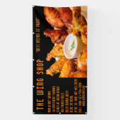 Pas Delicious Chicken Wings Restaurant Large aan Spandoek (Verticaal)