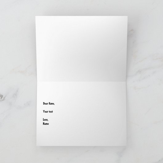 Pas d'émission Quitter Uniquement Carte de voeux p (Intérieur)