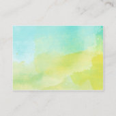 Pas d'encart carte d'eau couleur bleu vert (Dos)