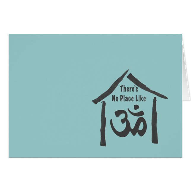 Pas D'Endroit Comme Om Calligraphie (Devant horizontal)