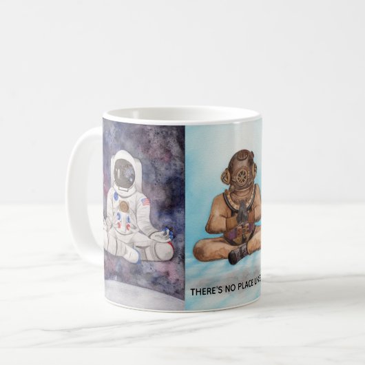 Pas d'endroit comme Om - Coffee Mug Tea Cup (Devant gauche)